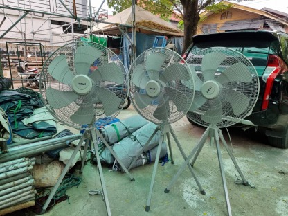 ให้เช่าพัดลม​อุตสาหกรรม​ - เจ๊แมว เต็นท์เช่า บางเขน