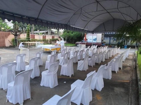 เต็นท์ผ้าใบจัดงานออกบูธ